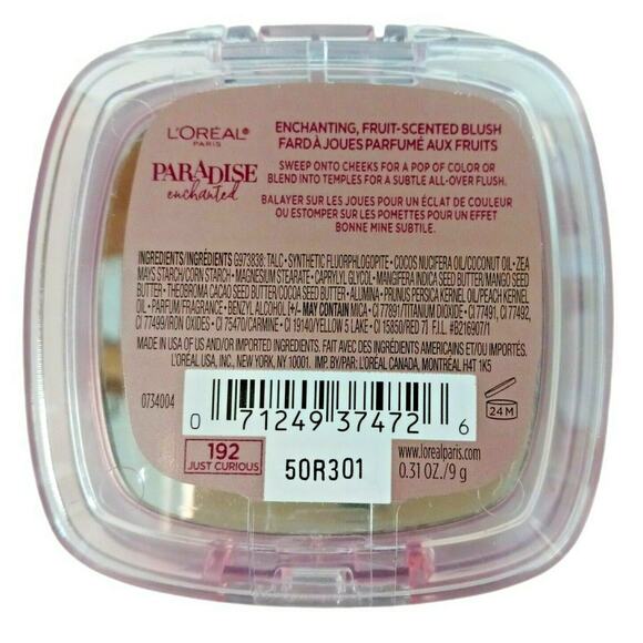 L'oreal Blush 192 Just Curious Paris Paradise Enchanted Fruit Scented Shade New - Picture 6 of 10
